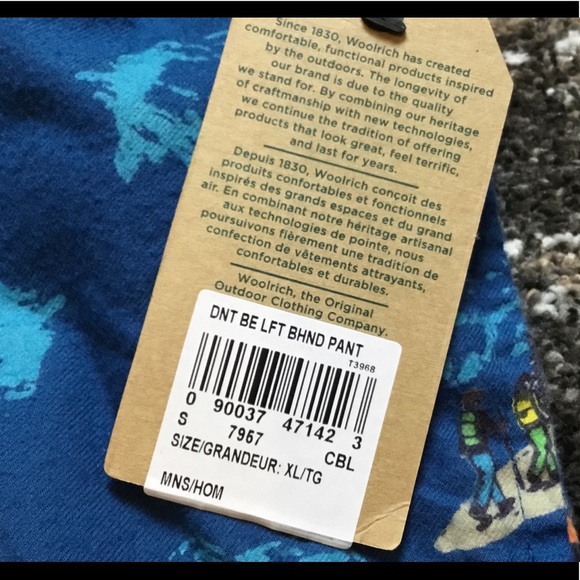 Woolrich mens flannel cotton pajama pants XL - Picture 5 of 7